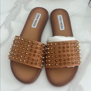 Steve Madden Farryn Cognac Sandals